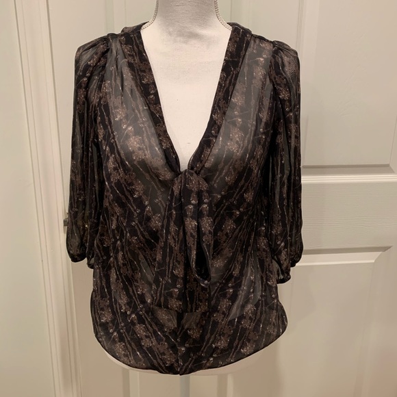 Max Studio Sheet Blouse - Picture 1 of 6